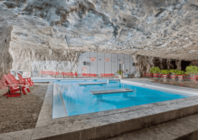 pool in the cave