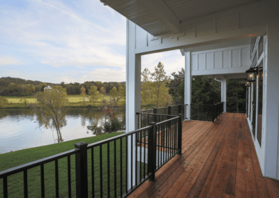 deck overlooking the water